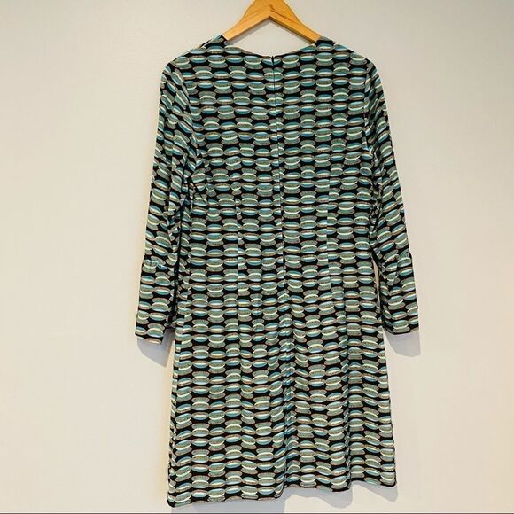 Tyler Boe Geometric Print Bell Sleeve Dress - Picture 2 of 6